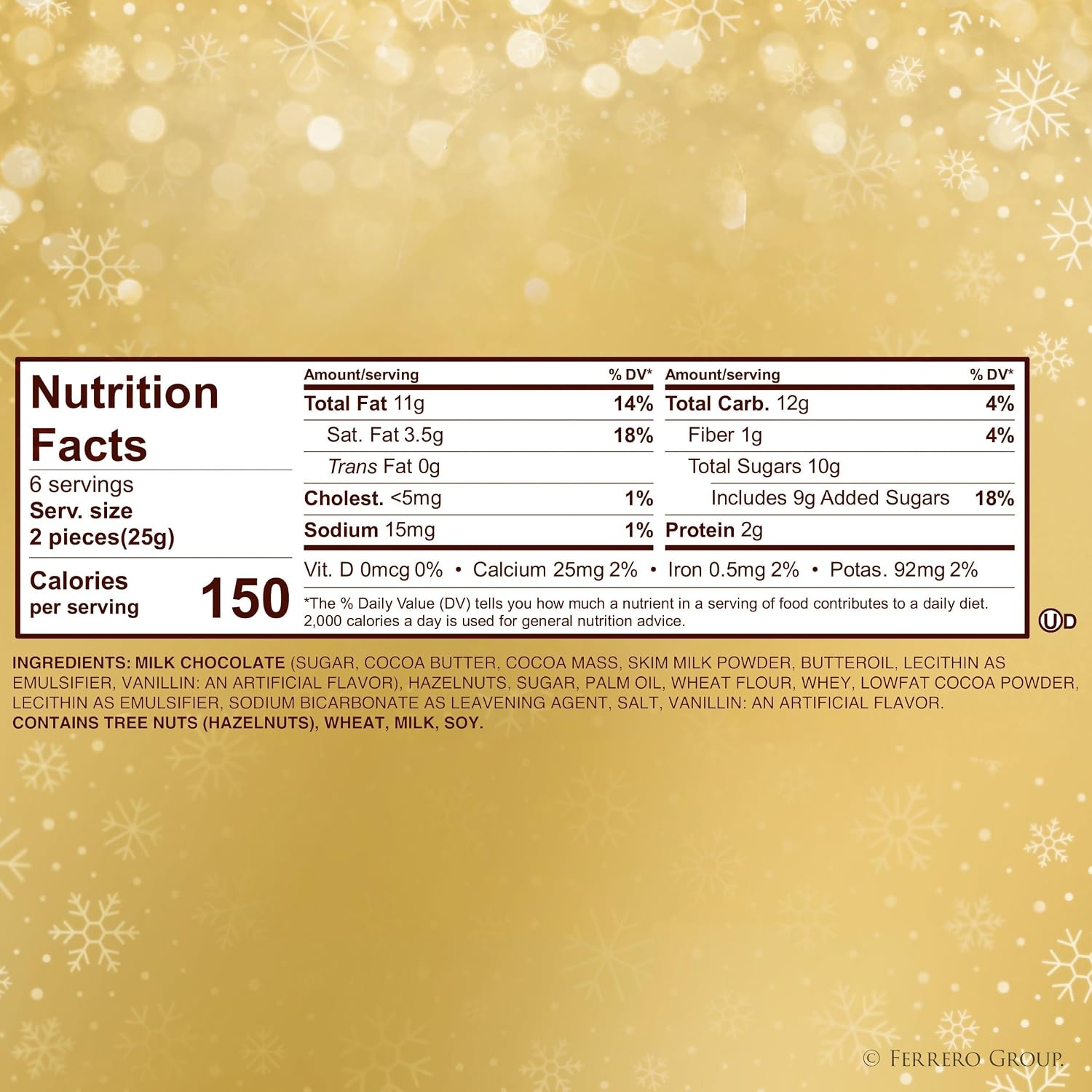 image:imageFerrero Collection Assorted Chocolate Candy Gift Box 12 Ct 46 ozRocher Tree
