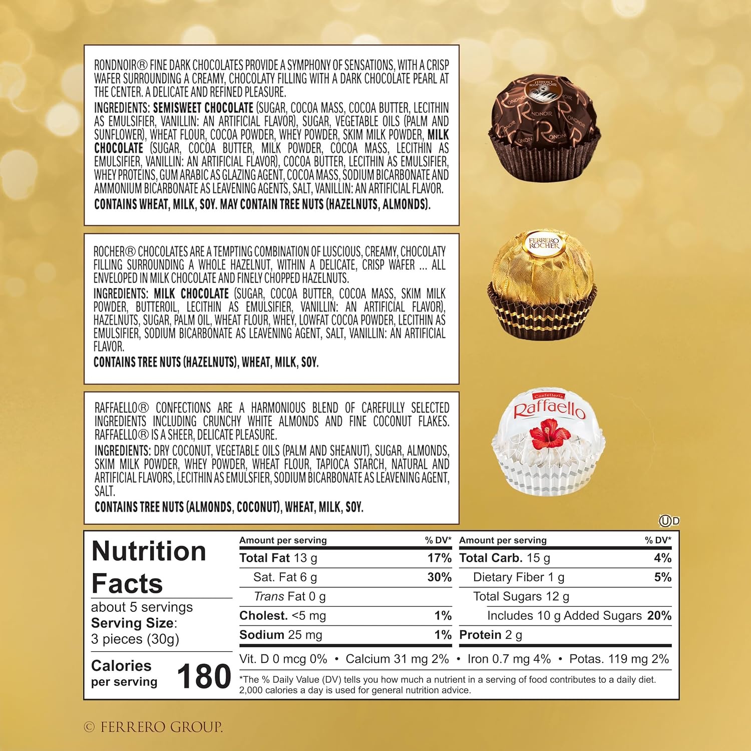 image:imageFerrero Collection Assorted Chocolate Candy Gift Box 16 Ct 61 oz61 Ounce Pack of 6
