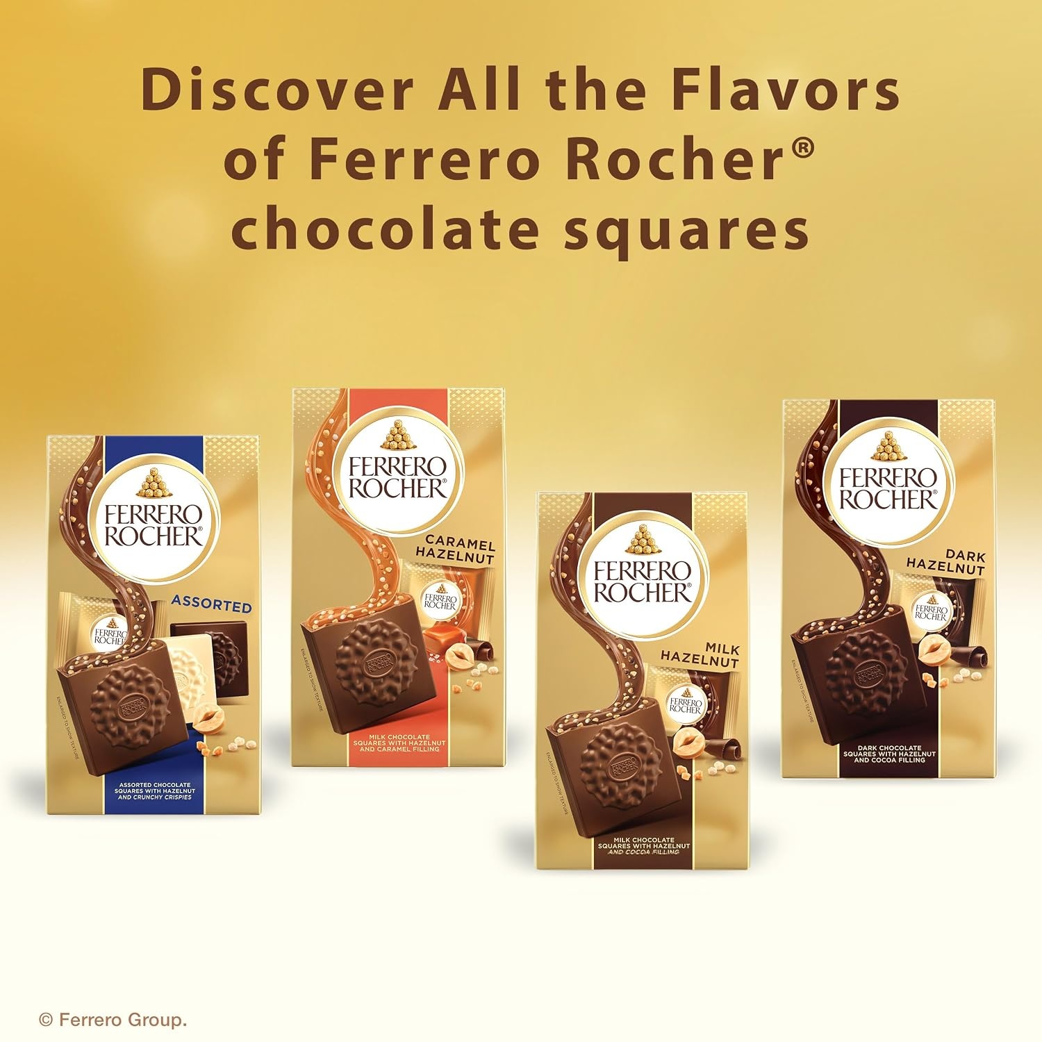 image:imageFerrero Rocher Dark Chocolate Hazelnut chocolate squares 37 oz37 Ounce Pack of 1