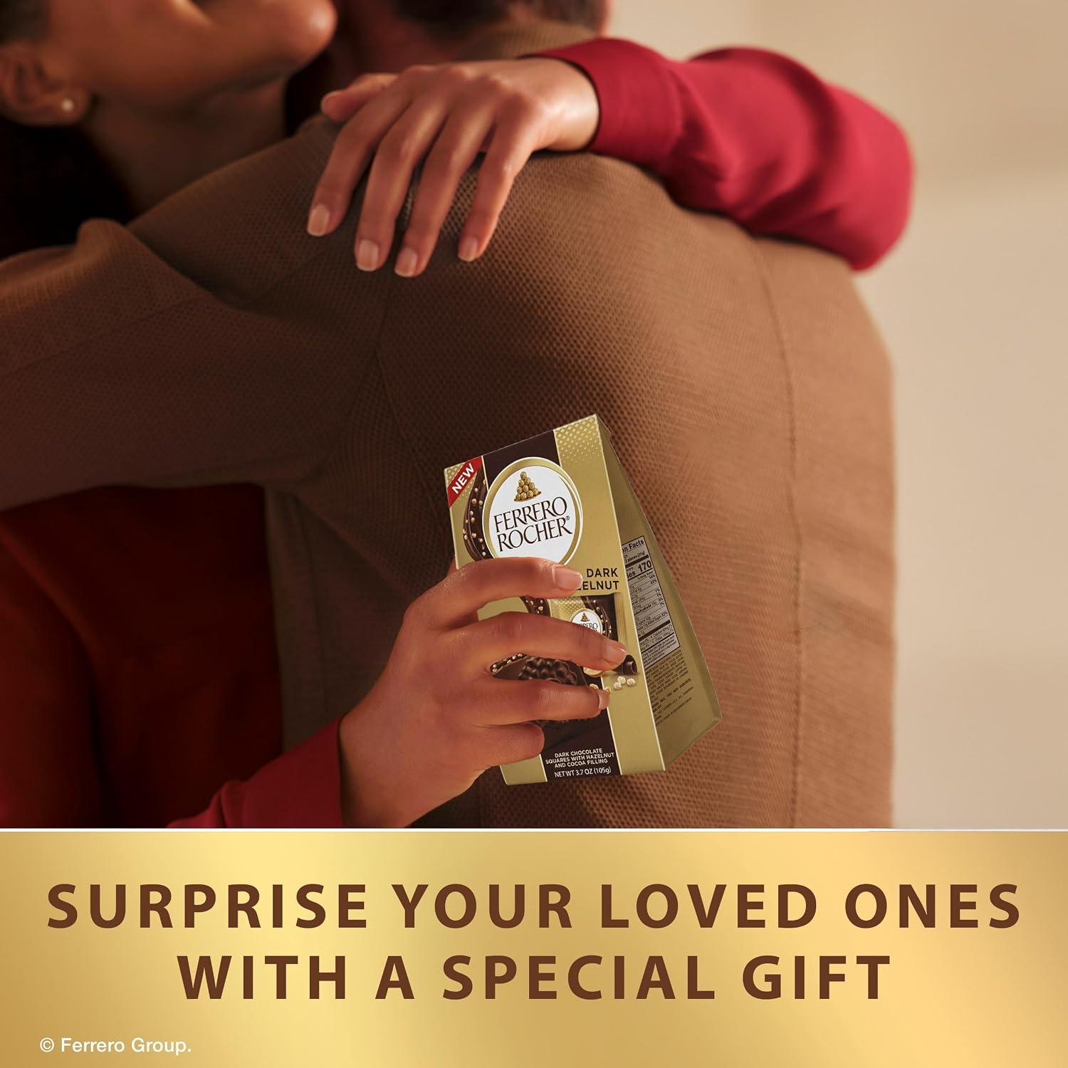 image:imageFerrero Rocher Dark Chocolate Hazelnut chocolate squares 37 oz37 Ounce Pack of 1