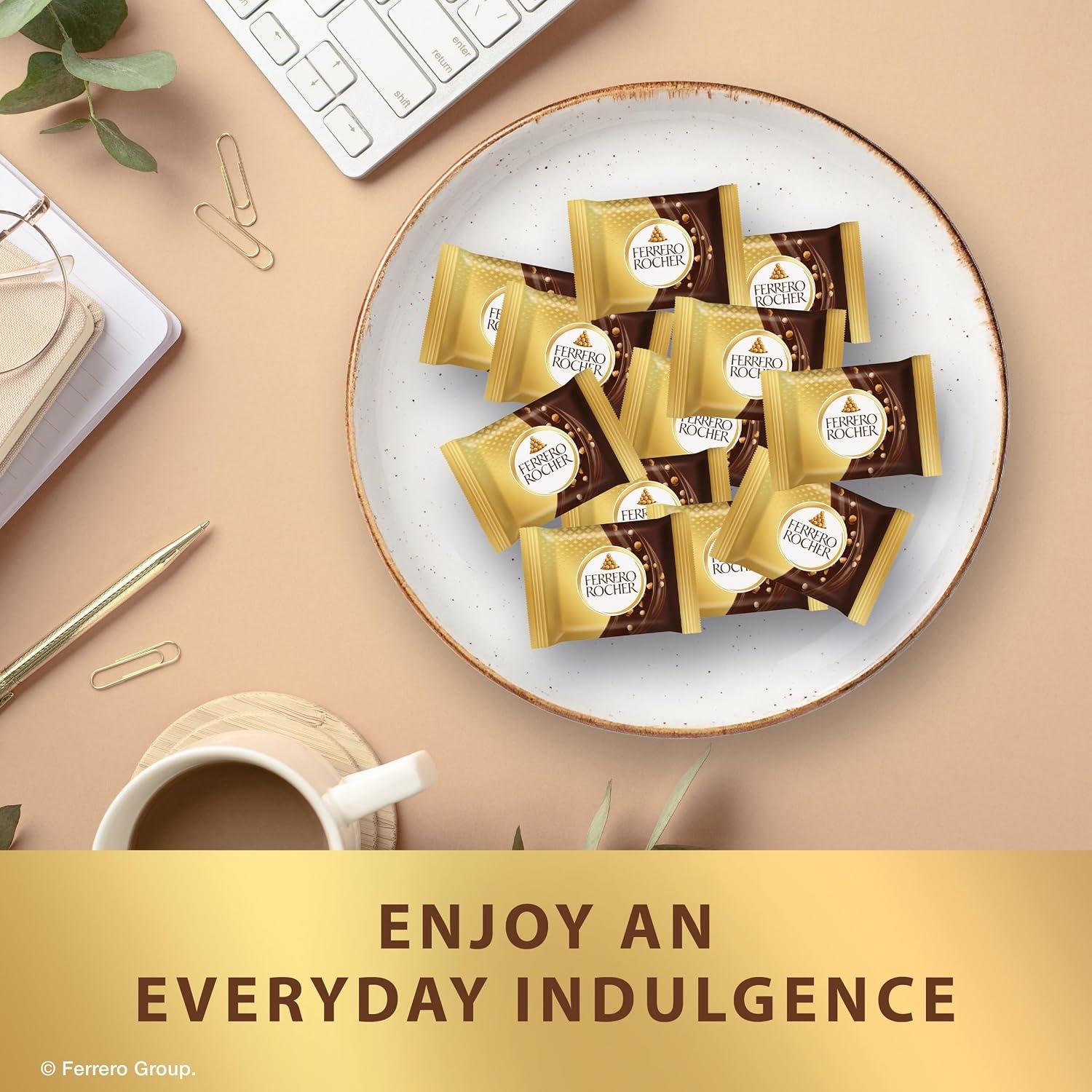 image:imageFerrero Rocher Dark Chocolate Hazelnut chocolate squares 37 oz37 Ounce Pack of 1