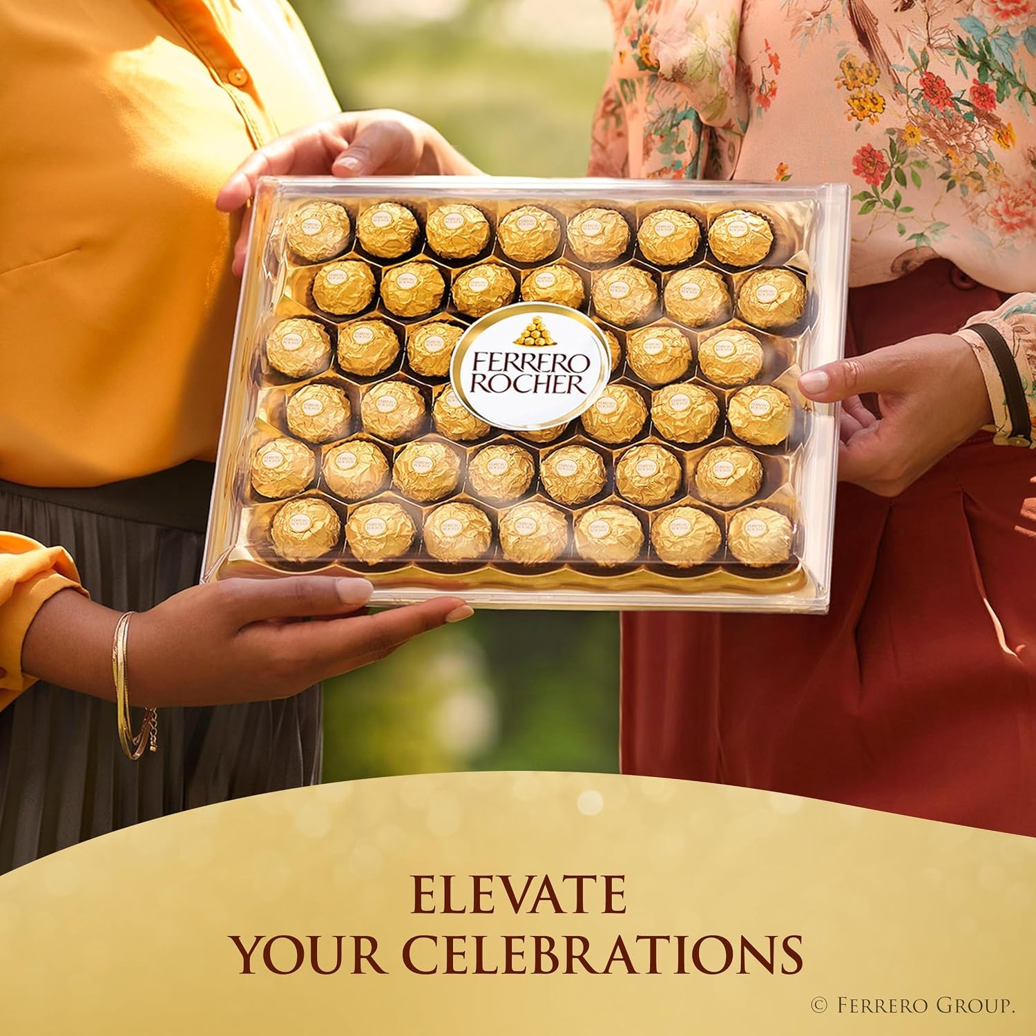 image:imageFerrero Rocher Hazelnut Milk Chocolate Gift Box 30 Count 132 oz