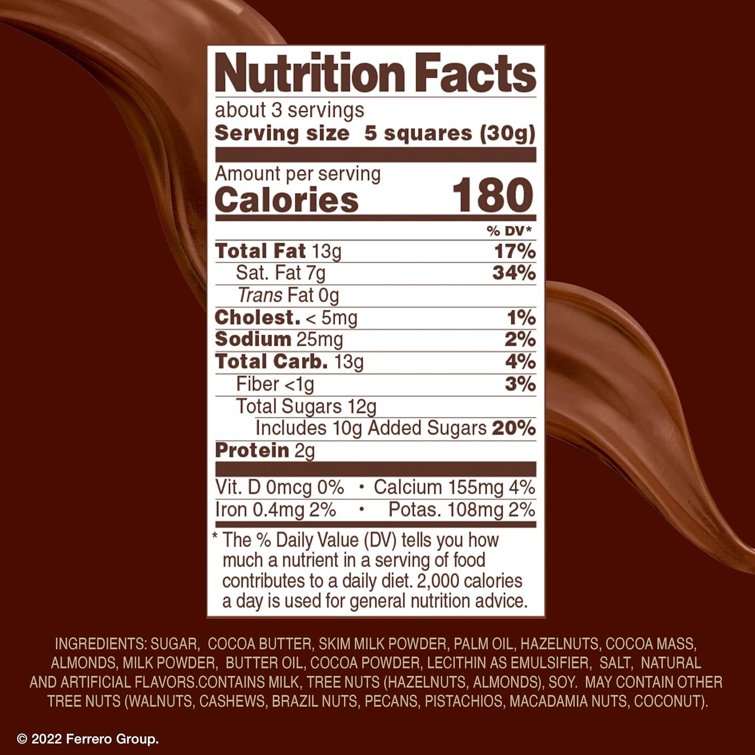 image:imageFerrero Rocher Milk chocolate bars Cocoa Hazelnut Filling 8 CtMilk Chocolate