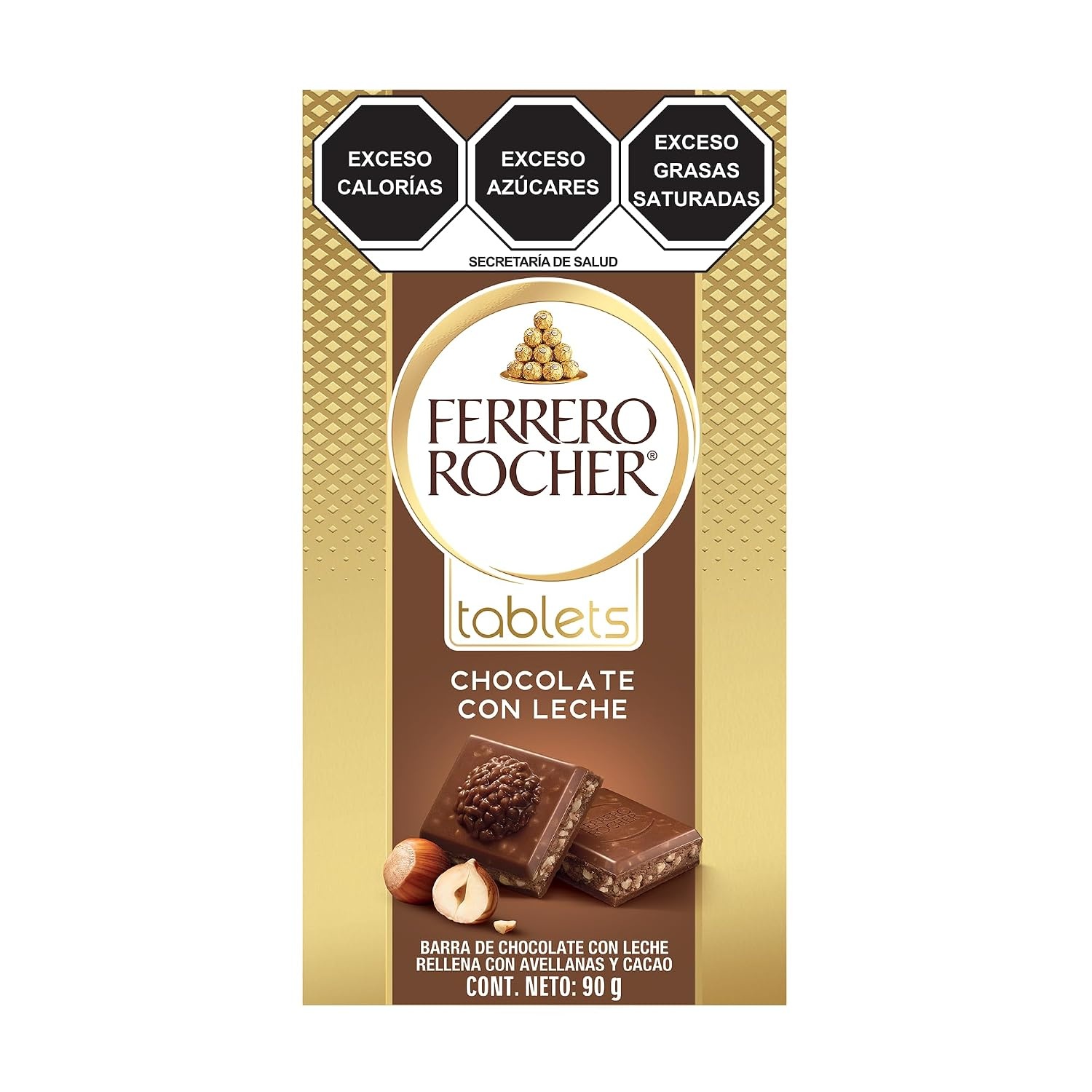 image:imageFerrero Rocher Milk chocolate bars Cocoa Hazelnut Filling 8 CtMilk Chocolate Hazelnut