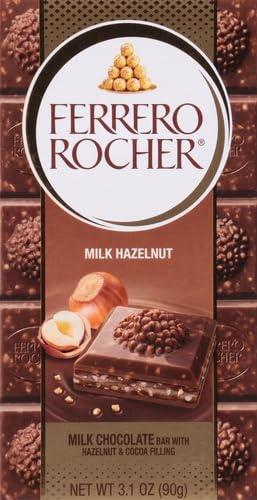image:imageFerrero Rocher Milk chocolate bars Cocoa Hazelnut Filling 8 CtMilk Chocolate Hazelnut