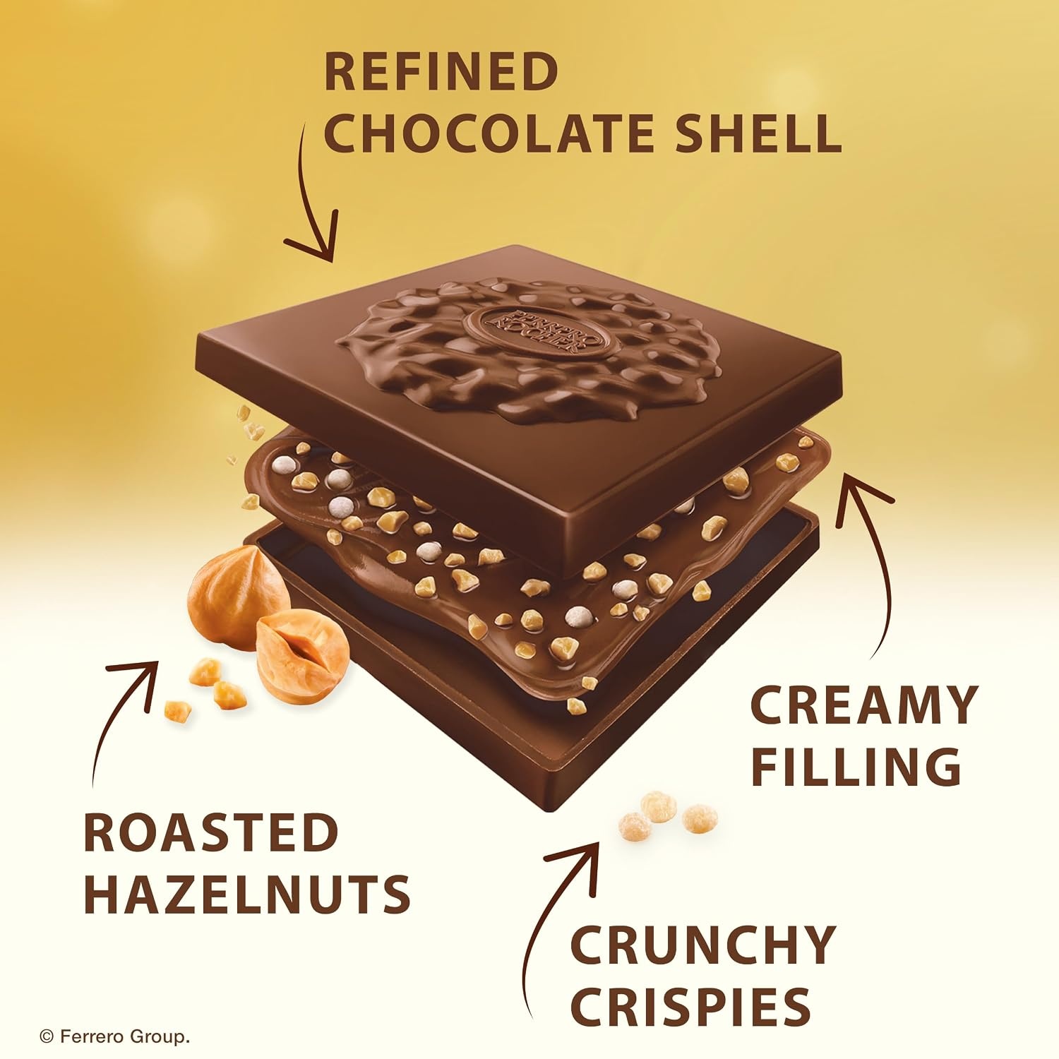 image:imageFerrero Rocher chocolate squares Assorted Chocolate Variety Pack 37 oz37 Ounce Pack of 2