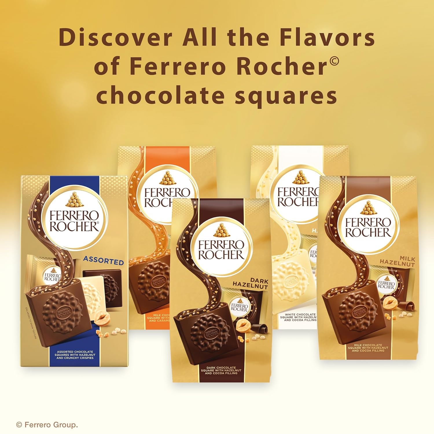 image:imageFerrero Rocher chocolate squares Assorted Chocolate Variety Pack 37 oz37 Ounce Pack of 2