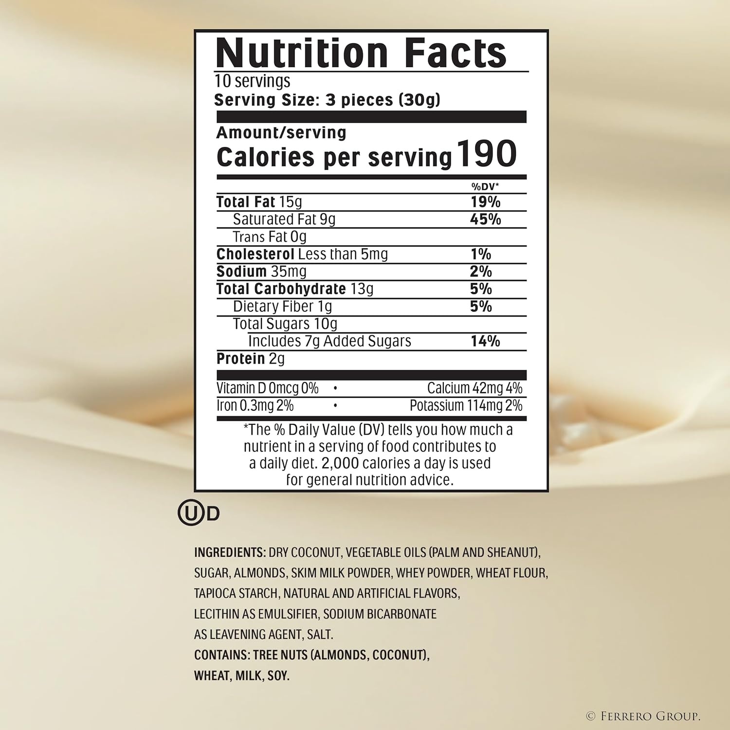 image:imageRaffaello Coconut Almonds Candy Snack Box 30 Wrapped Treats 106 ozFull Size