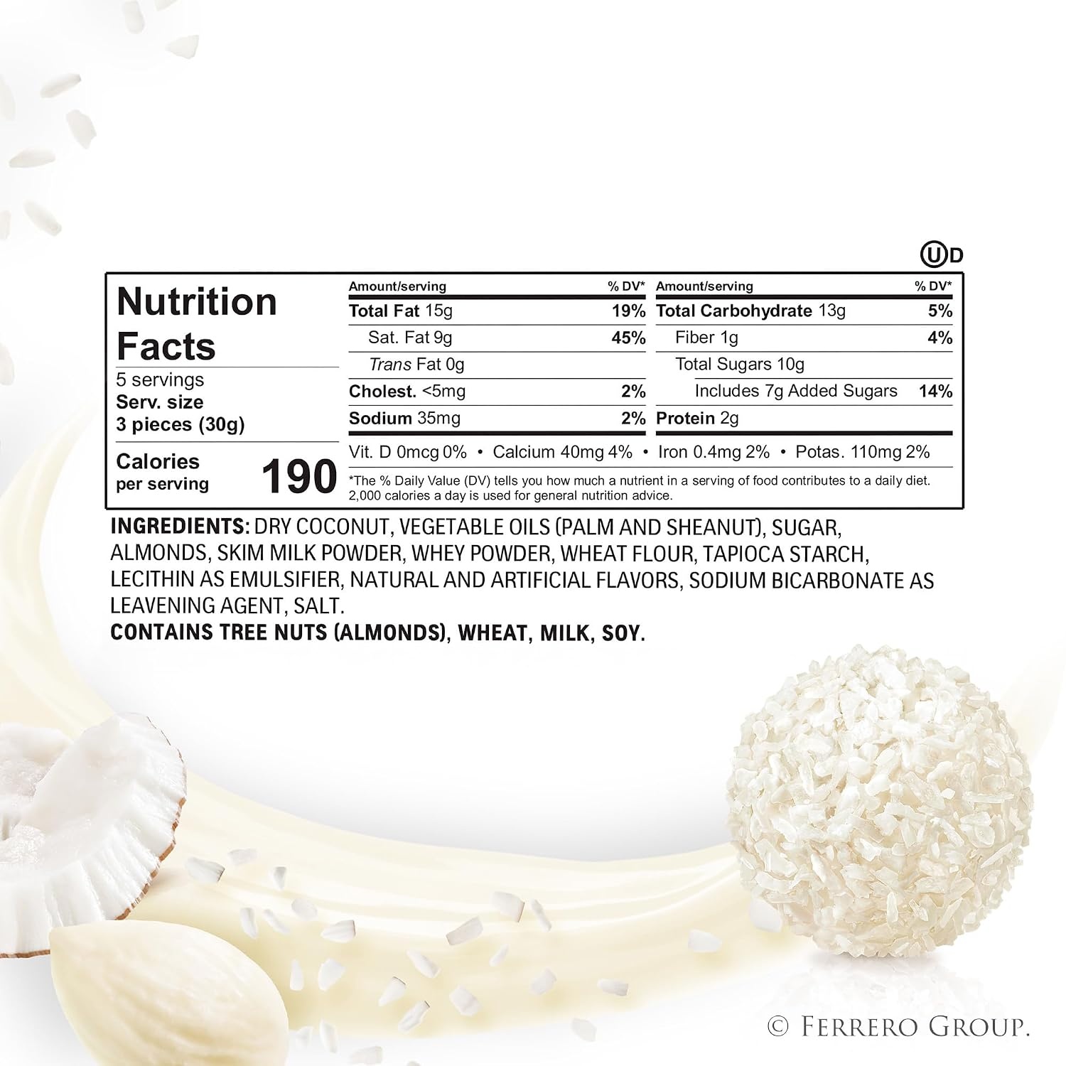 image:imageRaffaello Coconut Almonds Candy Snack Boxes 6 Boxes 53 oz Each