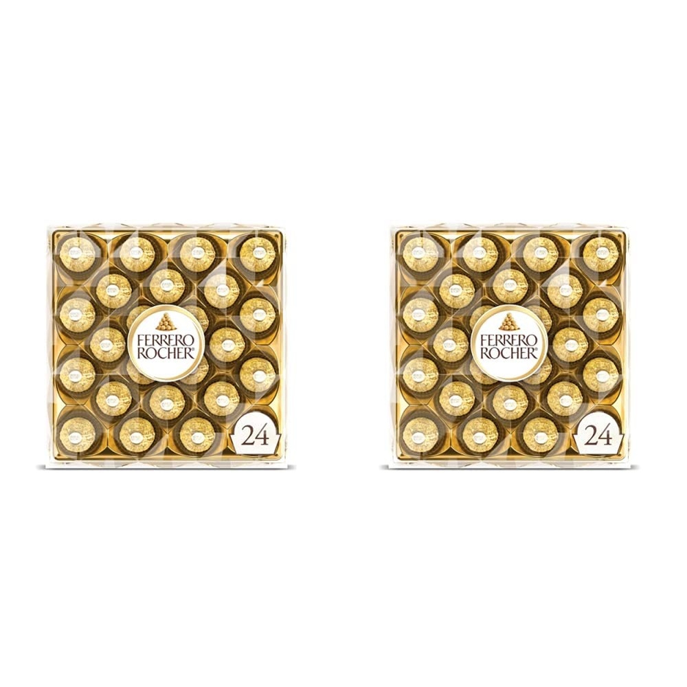 image:imageFerrero Rocher Chocolate Candy Hazelnut Milk Chocolates 24 Ct 106 oz24 Count Pack of 2
