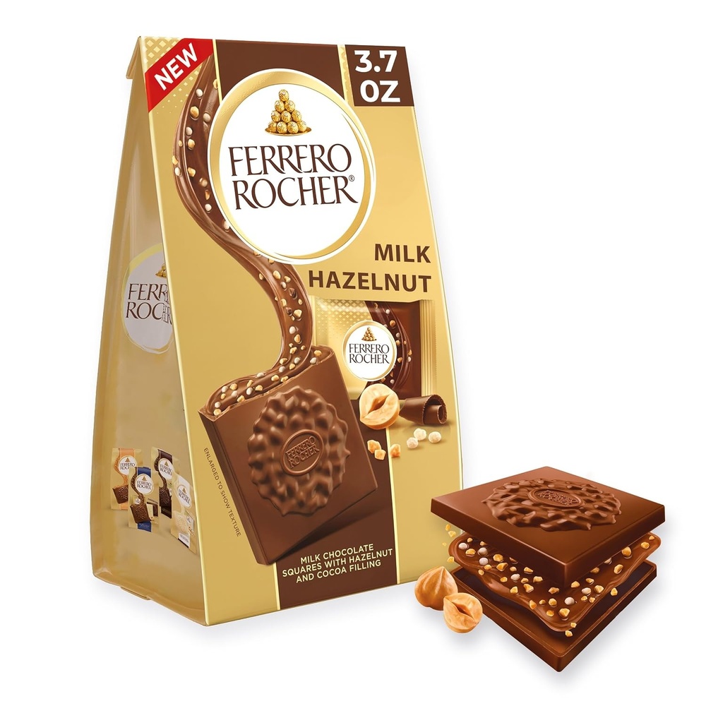image:imageFerrero Rocher Milk Hazelnut chocolate squares 37 oz37 Ounce Pack of 1