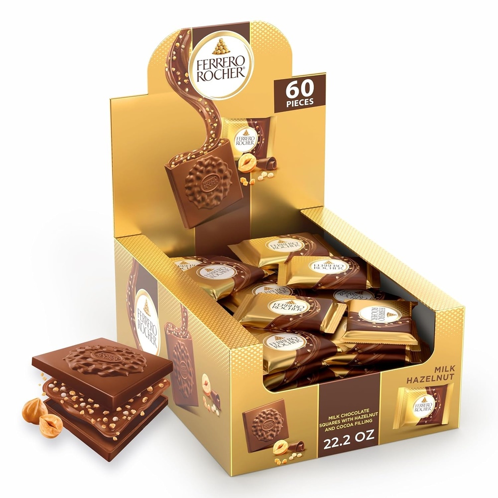 image:imageFerrero Rocher milk chocolate hazelnut squares 222 oz