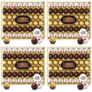 Ferrero Collection Assorted Chocolate Candy Gift Box, 48 Ct, 18.2 oz(48 Count (Pack of 4))